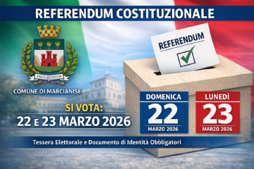 Convocazione dei comizi elettorali – Referendum costituzionale del 22 e 23 Marzo 2026
