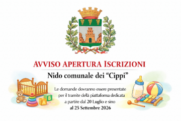 Asilo nido comunale "dei Cippi". Aperte le iscrizioni per il prossimo anno educativo